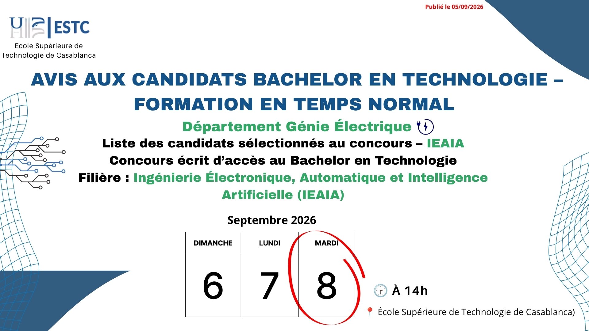 Bleu et Blanc Flèche Graphique Présentation (1)